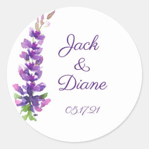 Adesivo Lavanda de Casamento Roxo