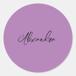Adesivo Lavanda de nome próprio para caligrafia simples mi