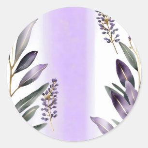 Adesivo Lavanda e Eucalyptus Watercolor