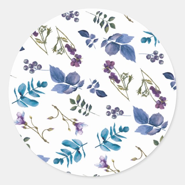 Adesivo Lavanda Lilás Roxo Íris Primavera Floral Chic (Frente)