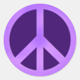 Adesivo Lavanda no Símbolo da Paz Roxo Escuro