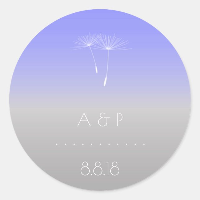 Adesivo Lavanda Purple Cinza Pastel Ombre Dandelion (Frente)