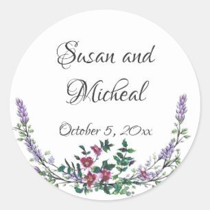 Adesivo Lavanda, Rosa vermelha e Eucalyptus