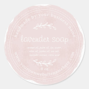 Adesivo Lavanda Rústica Fita À Mão Molhada Aquarela