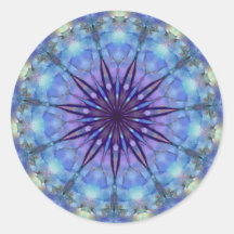 Lavanda Starburst Mandala Round