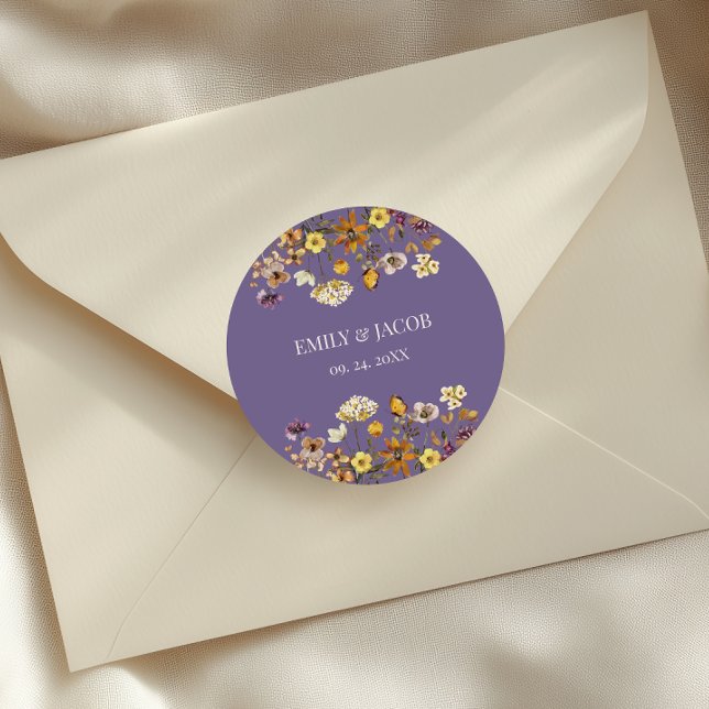 Adesivo Lavanda Wildflower Boho Wedding (Criador carregado)