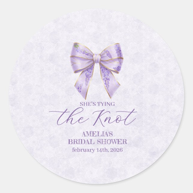 Adesivo Lavender Wisteria Ribbon – Japanese-Inspired (Frente)