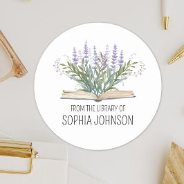 Adesivo Lavenders on Book From the Library of Bookplate