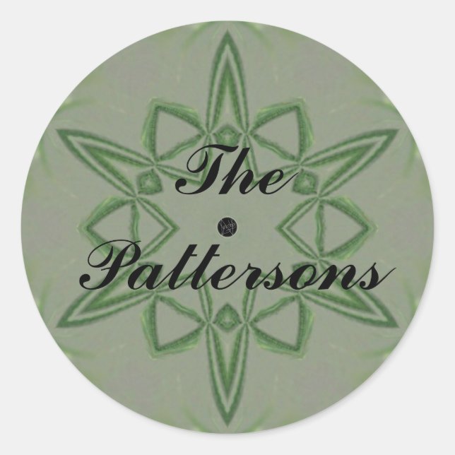 Adesivo Lavishly On Customizable Green Celtic Knot Star (Frente)