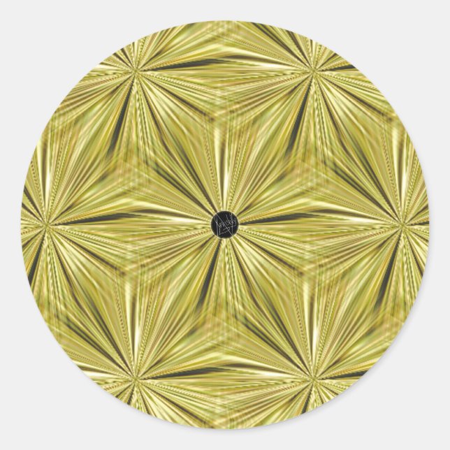 Adesivo Lavishly On Dourado Diamond Cut Seal (Frente)