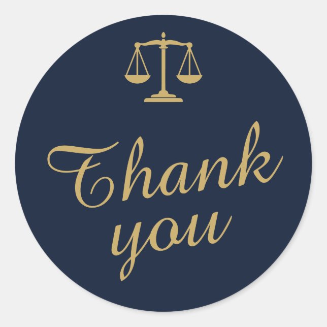 Adesivo Law Graduate Scales of Justice Envelope Seals (Frente)