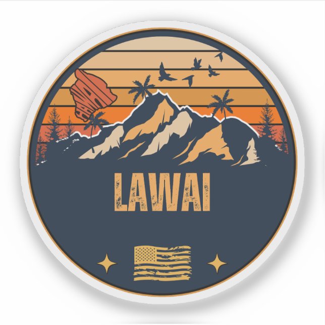 Adesivo Lawai, Havaí (Frente)