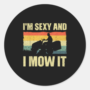 Adesivo Lawn Mower Novelelty Para Homens Mulheres Crianças