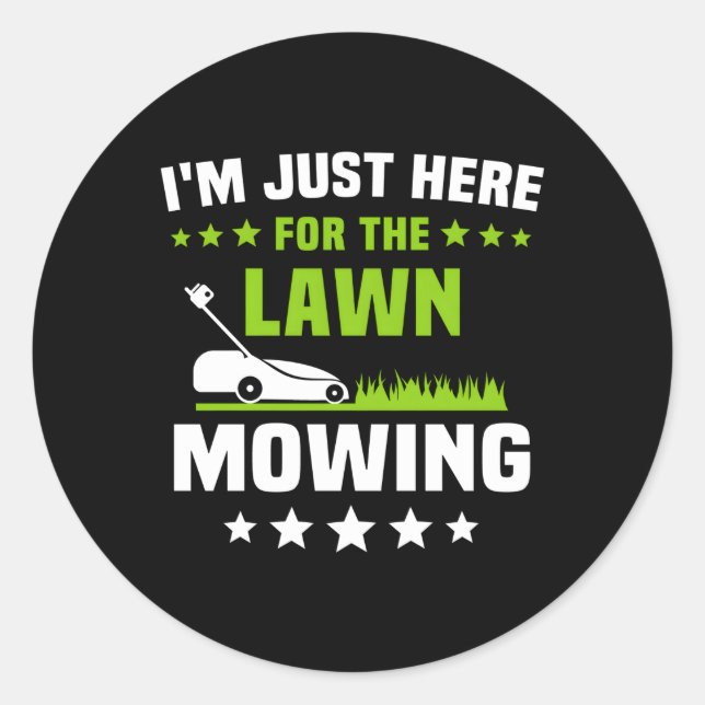 Adesivo Lawn Mwing Lawnmower Mow Lawn Mears (Frente)