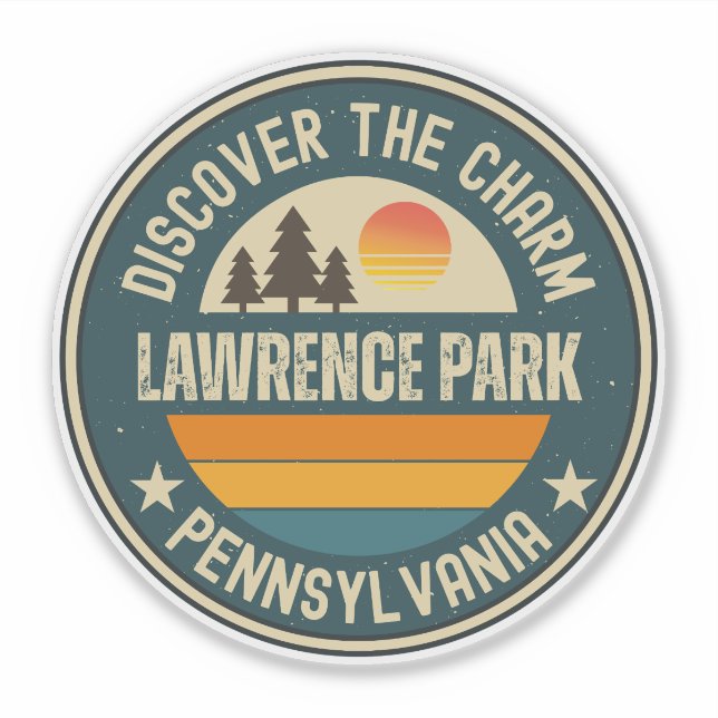 Adesivo Lawrence Park, Pensilvânia (Frente)