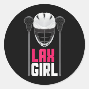 Adesivo Lax Girl Player Lax Stick Equipe Lacrosse
