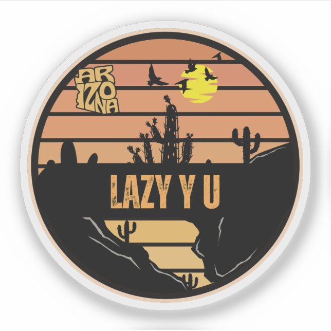 Adesivo Lazy Y U, Arizona (Frente)