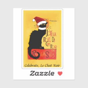 Adesivo Le Chat Noir Joyeux Noël Christmas