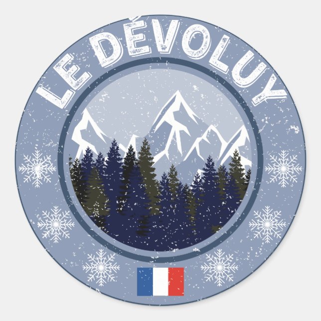 Adesivo Le Dévoluy Station de Ski (Frente)