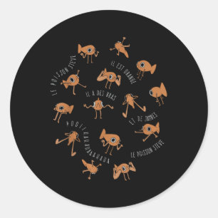 Adesivo Le Poisson Steve Funny Fish Meme _1