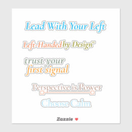 Adesivo Lead With Your Left Sticker Sheet