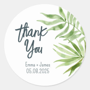 Adesivo Leafer Watercolor Obrigado Sticker