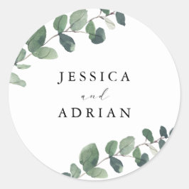 Adesivo Leafy Green Elegance Wedding