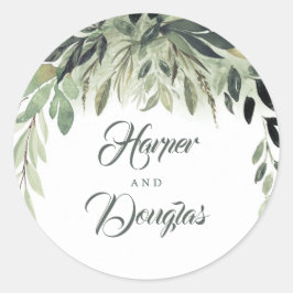 Adesivo Leafy Greenery Elegant Wedding