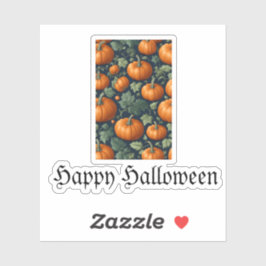 Adesivo Leafy Pumpkin Patch