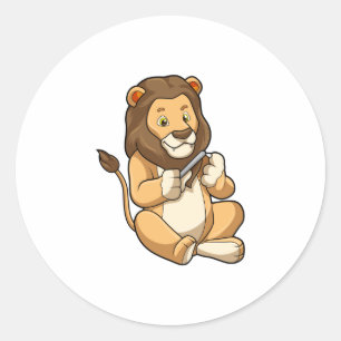 Adesivo Leão com setas unhas