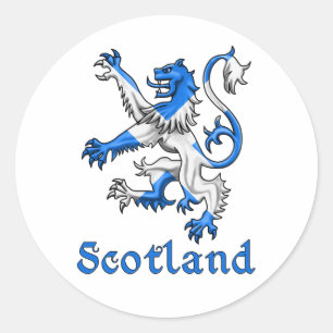 Adesivo Leão de Scotland desenfreado
