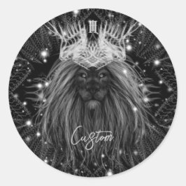 Adesivo Leão de Starlight com Monograma Coroa