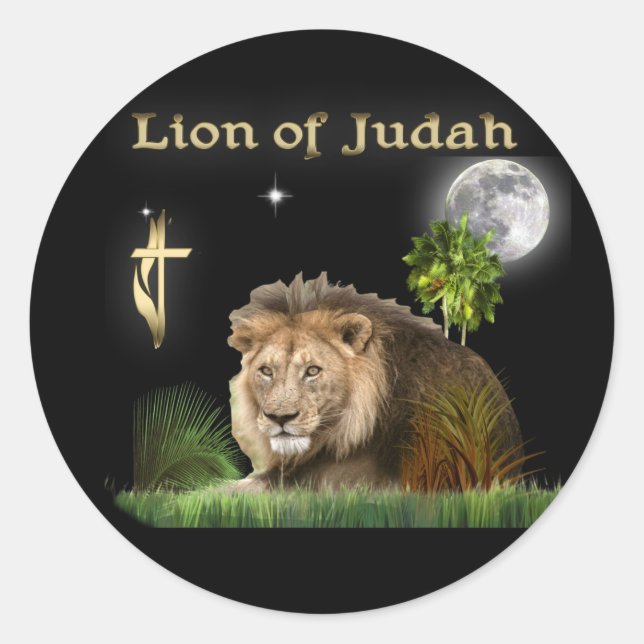 Adesivo Leão de t-shirts Judah e mais (Frente)