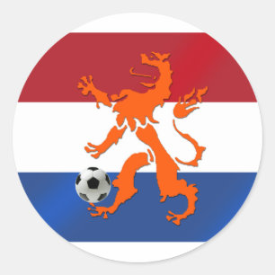 Adesivo Leão do Dutch de Oranje do futebol do futebol