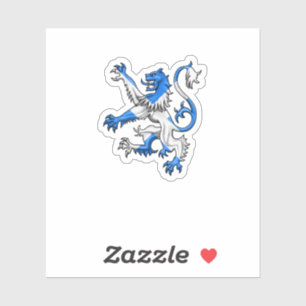 Adesivo Leão Escocês em Rua.