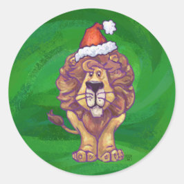 Adesivo Leão Natal Em Verde