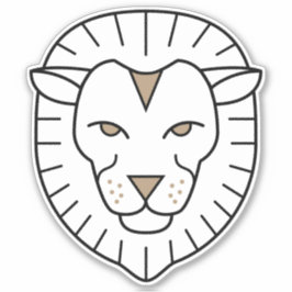 Adesivo Leão, Sinal de Fogo do Leão, símbolo astrológico p