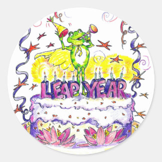 Adesivo Leap Year Sticker Round
