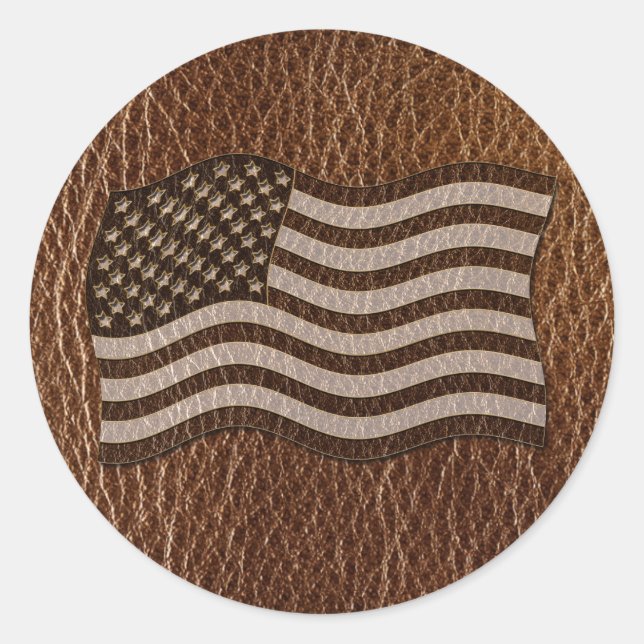 Adesivo Leather-Look USA Flag (Frente)