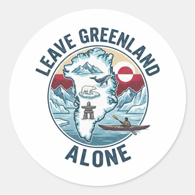 Adesivo Leave Greenland Alone (Frente)