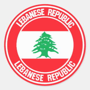 Adesivo Lebanon Round Emblem
