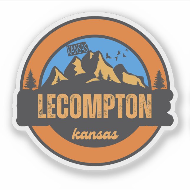 Adesivo Lecompton, Kansas (Frente)