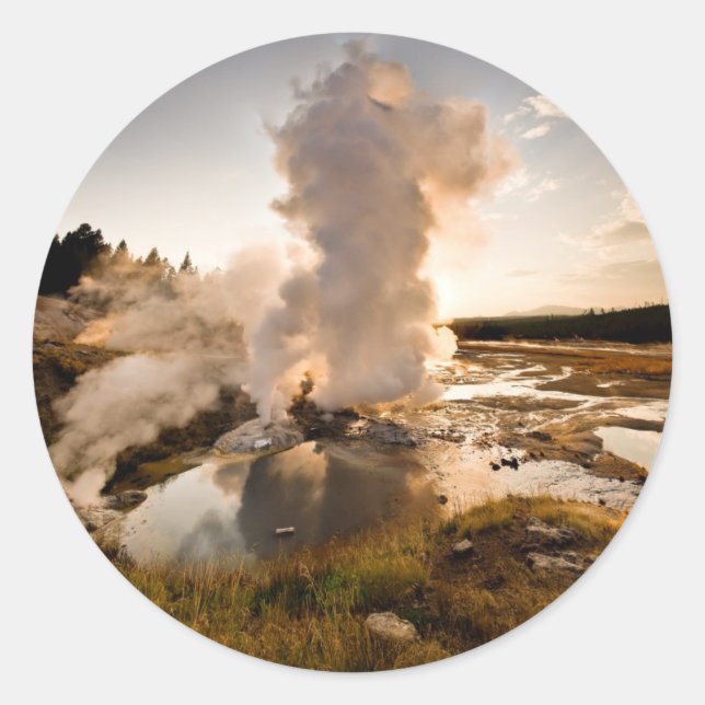 Adesivo Ledge Geyser, Norris Geyser Basin (Frente)