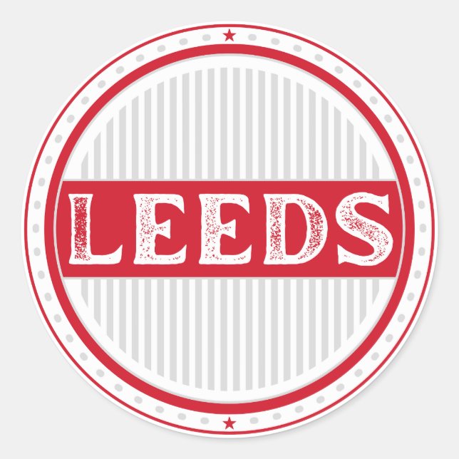 Adesivo Leeds City Pride Emblem – English Identity (Frente)