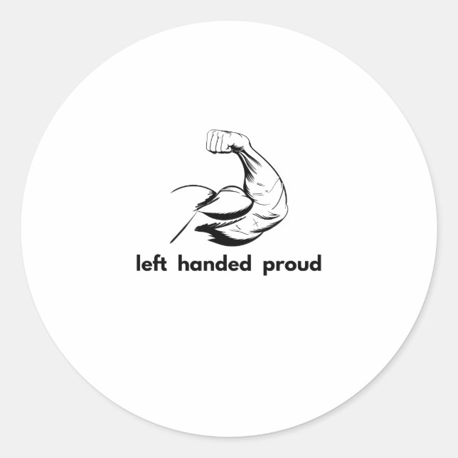 Adesivo left handed  proud (Frente)