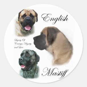 Adesivo Legado inglês do Mastiff