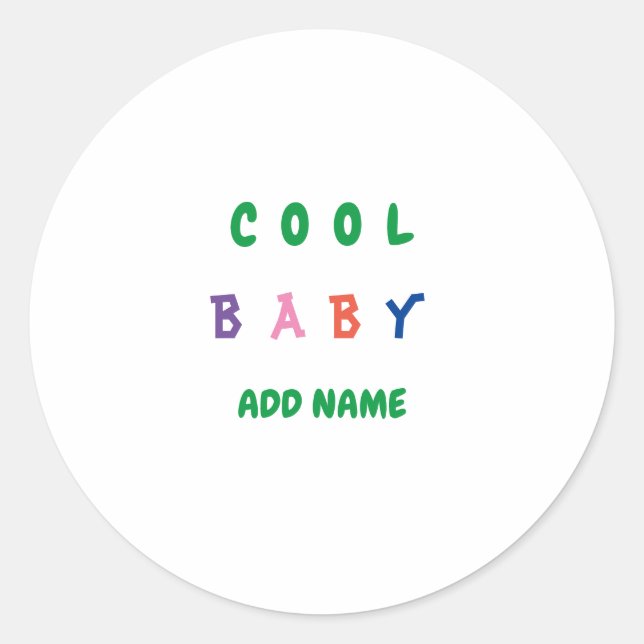 Adesivo Legal alegria Novo Texto Personalizado da Criança (Frente)