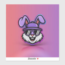 Legal Bunny Sticker: Trendy & Fun Design!