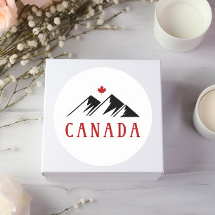 Adesivo Legal Canadá Montanha Folha de Mapeamento Canadens