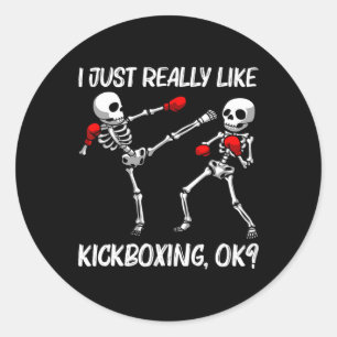 Adesivo Legal de Design de Kickboxing para Homens Mulheres